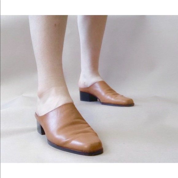 honey leather mules - Picture 2 of 11